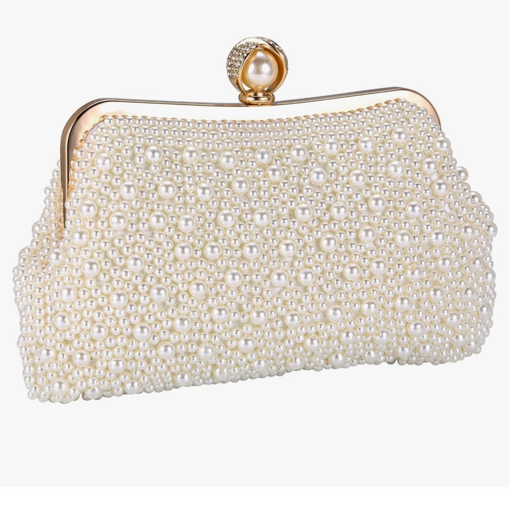Pearl Clutch Purses for Evening Handbag
Wedding Bridal Crossbody Bag for Party